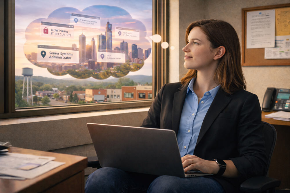 Young IT professionals often leave rural hospitals for higher-paying opportunities in larger markets