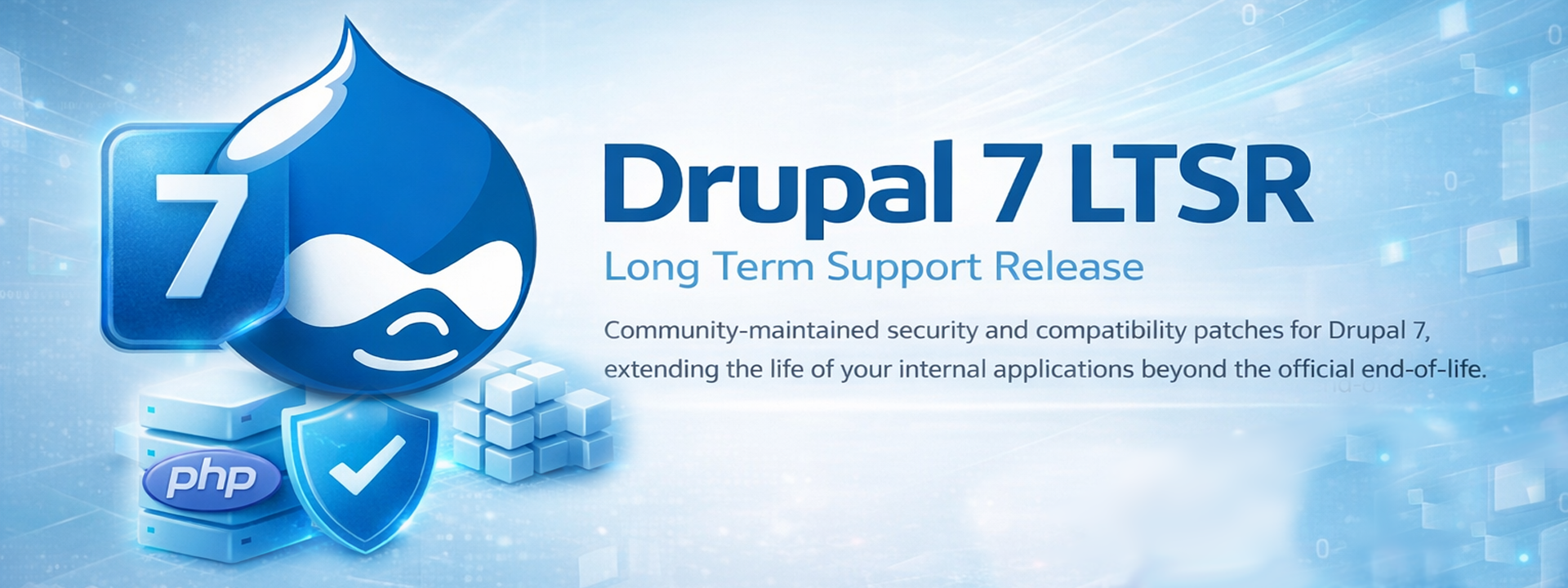 Drupal 7 LTSR Banner Image