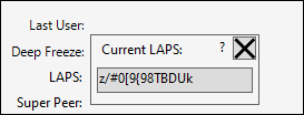 LAPS Password Displayed