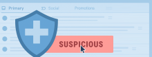 Suspicious Email Banner