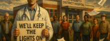 Community Banding together needing their hospital